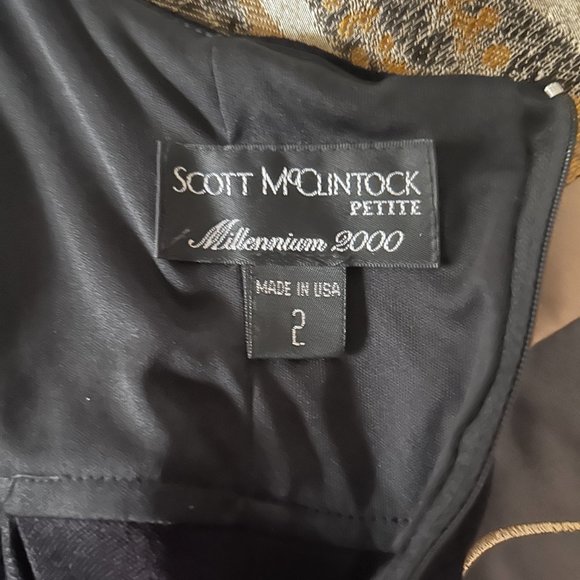 SCOTT MC CLINTOCK LONG BLACK DRESS - Picture 10 of 10